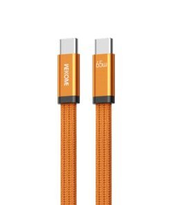 Καλώδιο Φόρτισης WK WDC-C16 USB-C σε USB-C PD 65W 1.2m Πορτοκαλί