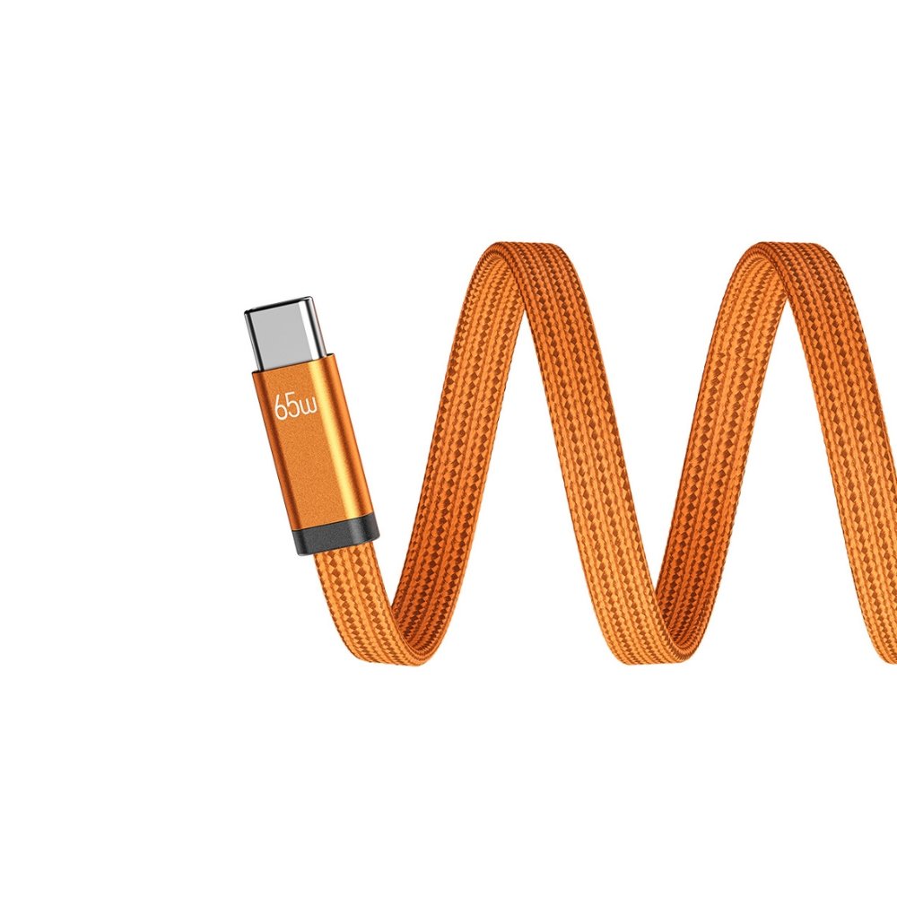 Καλώδιο Φόρτισης WK WDC-C16 USB-C σε USB-C PD 65W 1.2m Πορτοκαλί - Image 2