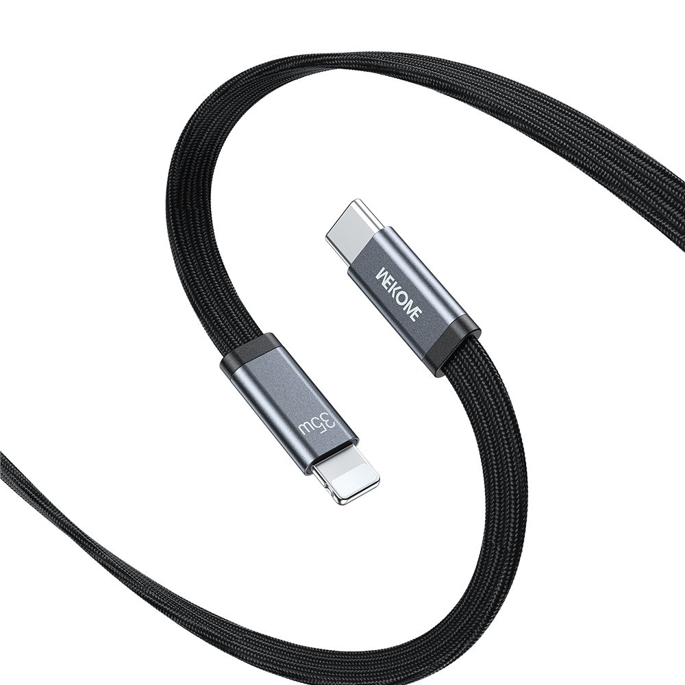 Καλώδιο Φόρτισης WK WDC-C17 USB-C σε Lightning PD 35W 1.2m Μαύρο - Image 3