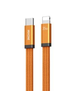 Καλώδιο Φόρτισης WK WDC-C17 USB-C σε Lightning PD 35W 1.2m Πορτοκαλί
