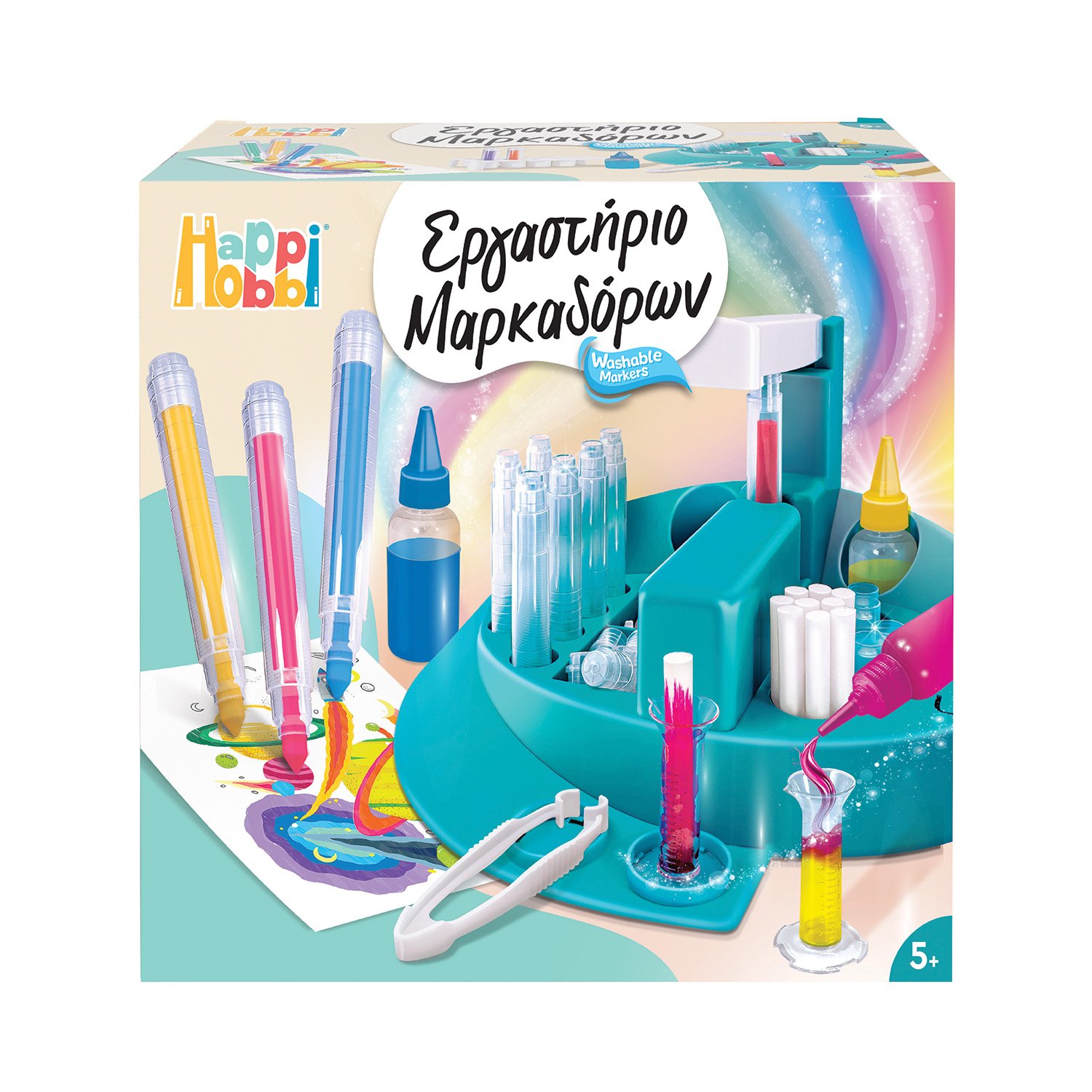 HappiHobbi Εργαστήριο Μαρκαδόρων Για 5+ Ετών