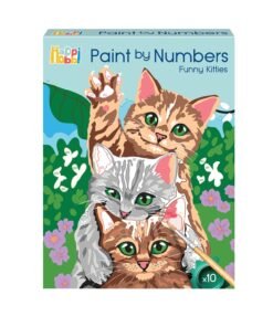 HappiHobbi Paint By Numbers Funny Kitties Για 7+ Ετών