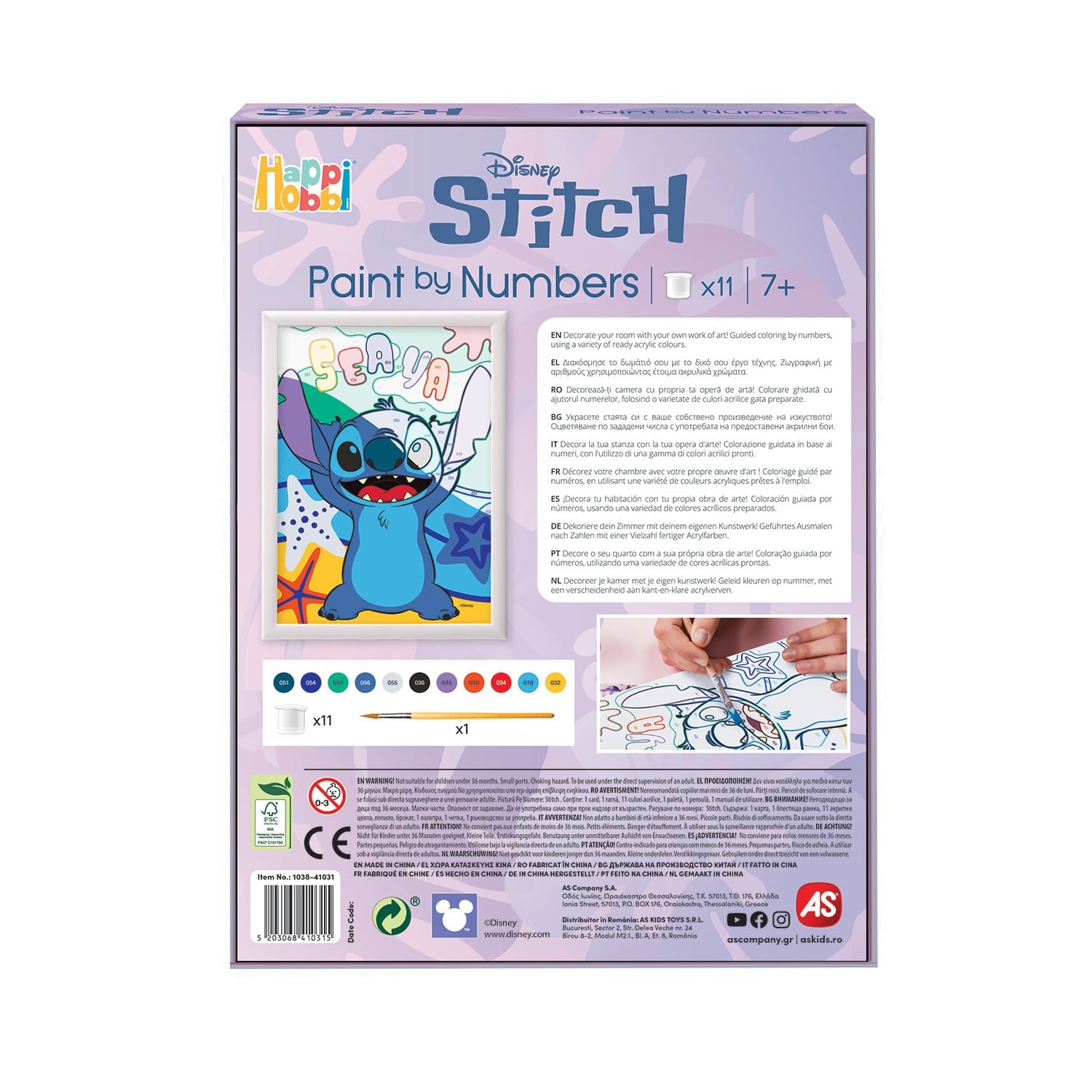 HappiHobbi Paint By Numbers Stitch Για 7+ Ετών - Image 3