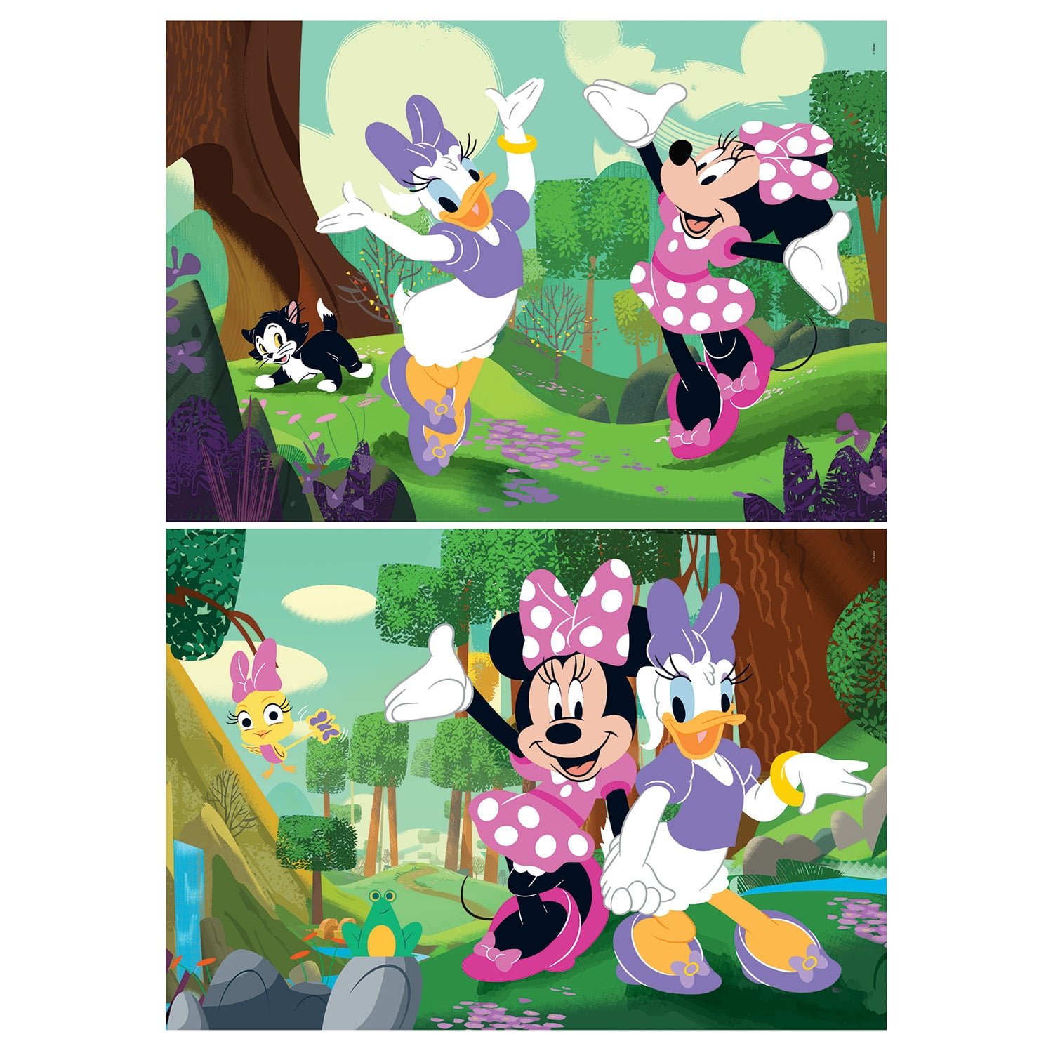 Clementoni Παιδικό Παζλ Super Color Disney Minnie 2x60 τμχ - Image 2