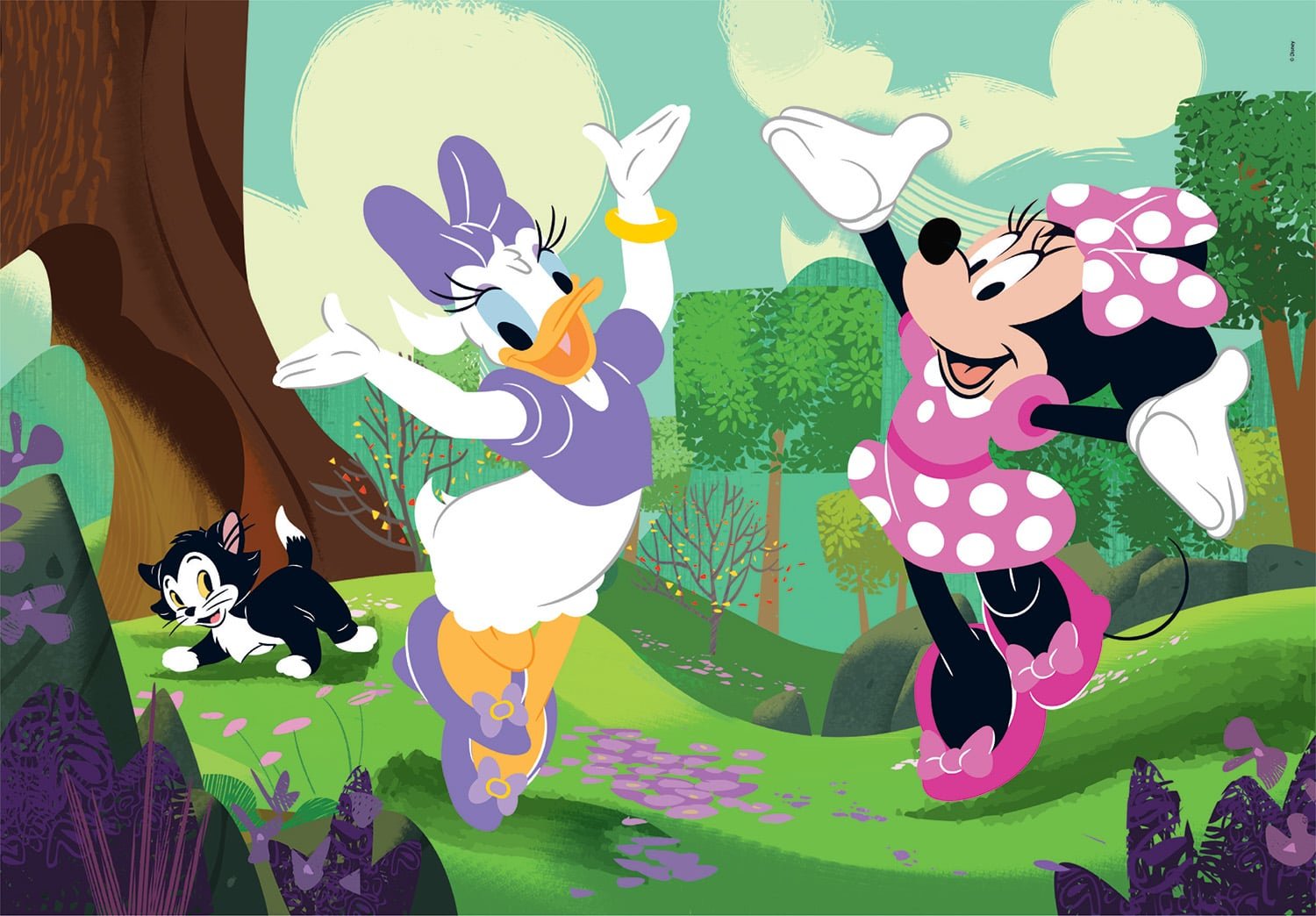 Clementoni Παιδικό Παζλ Super Color Disney Minnie 2x60 τμχ - Image 3