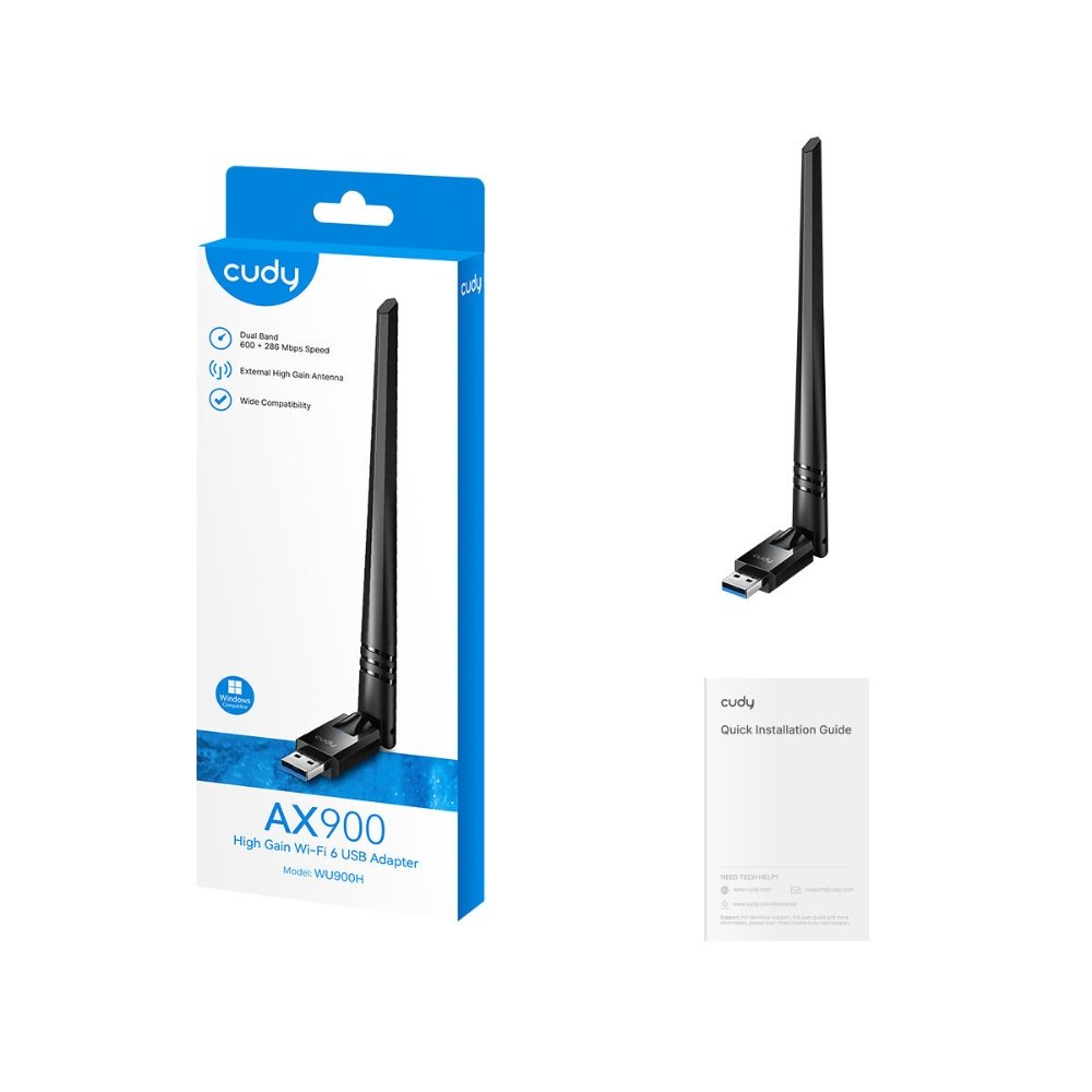Ασύρματη Κάρτα Δικτύου USB Cudy WU900H AX900 - Image 2