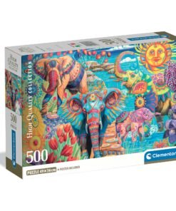 Clementoni Παζλ High Quality Collection Γιορτή Ελεφάντων 500 τμχ - Compact Box