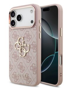 Guess 4G Big Classic Logo Case for iPhone 18 Pro Max / 17 Pro Max – Pink / Gold – Θήκη Προστασίας για iPhone 18 Pro Max / 17 Pro Max σε Ροζ / Χρυσό Χρώμα