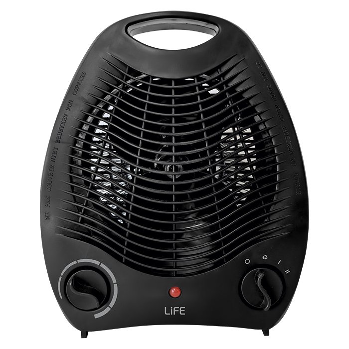 Αερόθερμο, 2000W - LiFE WARMY BLACK - Image 2