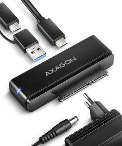 AXAGON ADSA-FPX USB-C 3.2 GEN2 10GBPS - SATA SSD/HDD FASTPORTX ADAPTER INCL. AC, ADAPTER USB-C - USB-A