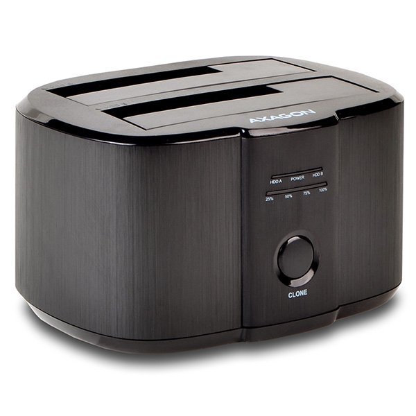AXAGON ADSA-SC USB-C 3.2 GEN1 - 2X SATA 6G CLONE DUAL HDD DOCK STATION ASMEDIA, ALU