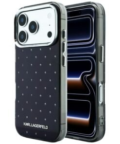 Karl Lagerfeld IML Rhinestones Allover & Electroplated Case for iPhone 18 Pro Max / 17 Pro Max – Black – Θήκη Προστασίας για iPhone 18 Pro Max / 17 Pro Max σε Μαύρο Χρώμα