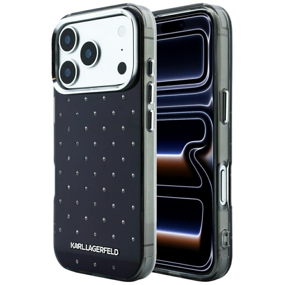 Karl Lagerfeld IML Rhinestones Allover & Electroplated Case for iPhone 18 Pro Max / 17 Pro Max – Black – Θήκη Προστασίας για iPhone 18 Pro Max / 17 Pro Max σε Μαύρο Χρώμα
