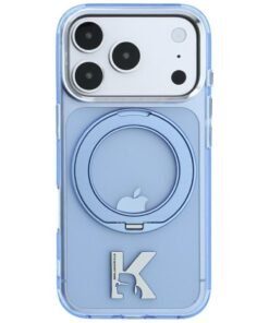 Karl Lagerfeld IML Ring Stand 360 Kameo Metal Case for iPhone 18 Pro Max / 17 Pro Max – Blue – Θήκη Προστασίας για iPhone 18 Pro Max / 17 Pro Max σε Μπλε Χρώμα