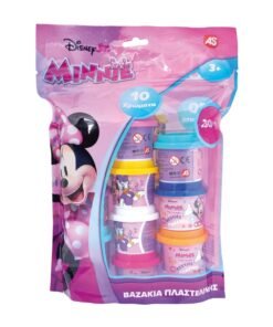 AS Πλαστελίνη Disney Minnie Σακουλάκι Με 10 Βαζάκια Και Καπάκια Καλουπάκια 280gr