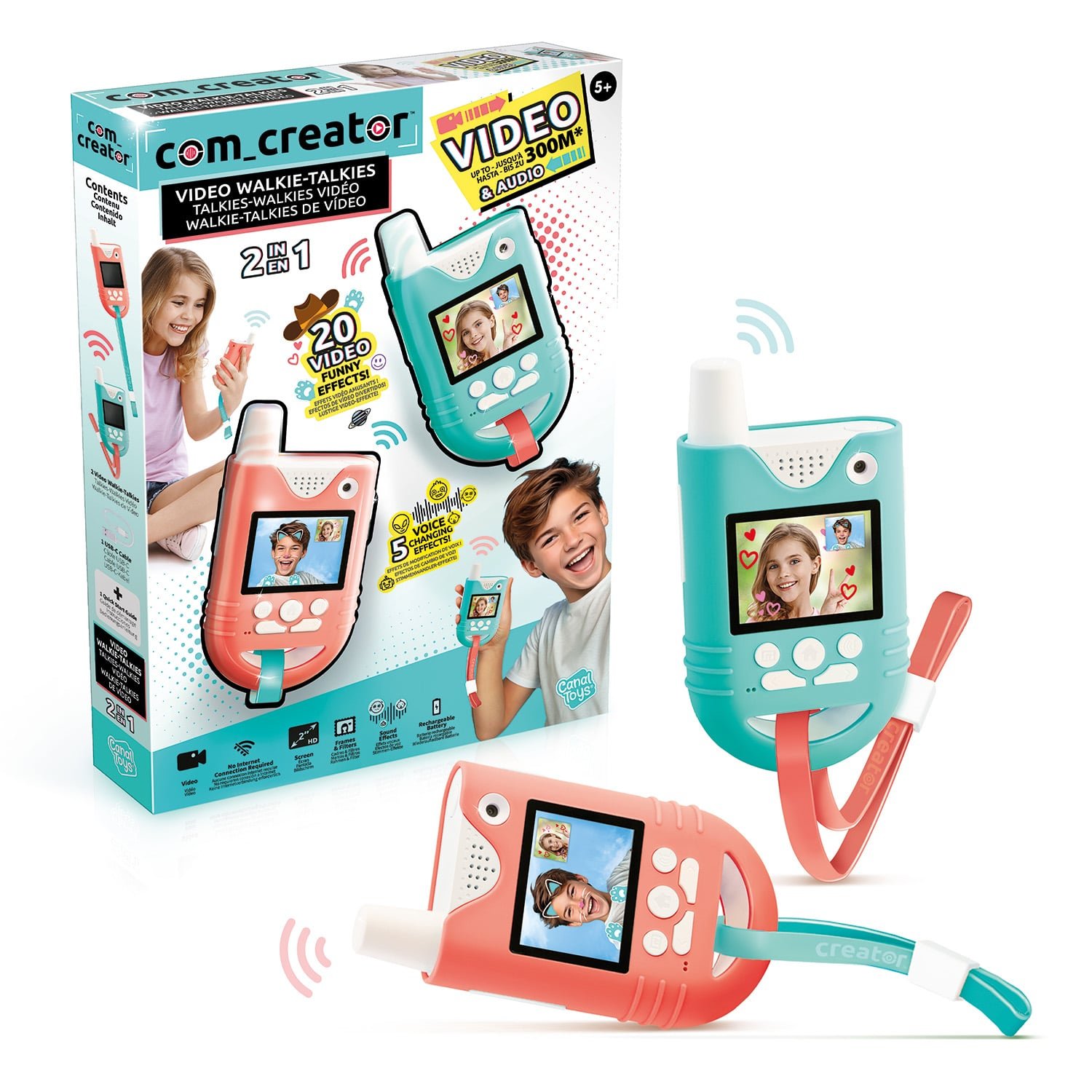 Com Creator Σετ 2 Walkie - Talkie με Video Creator Για 6+ Χρονών - Image 3