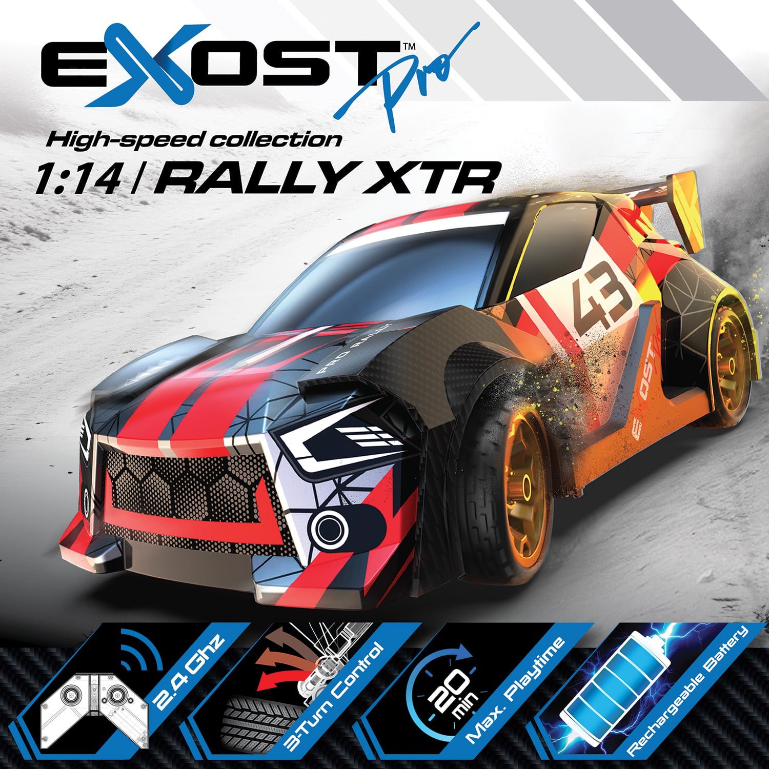 Exost Pro Rally XTR Τηλεκατευθυνόμενο αυτοκίνητο Για 8+ Ετών - Image 3