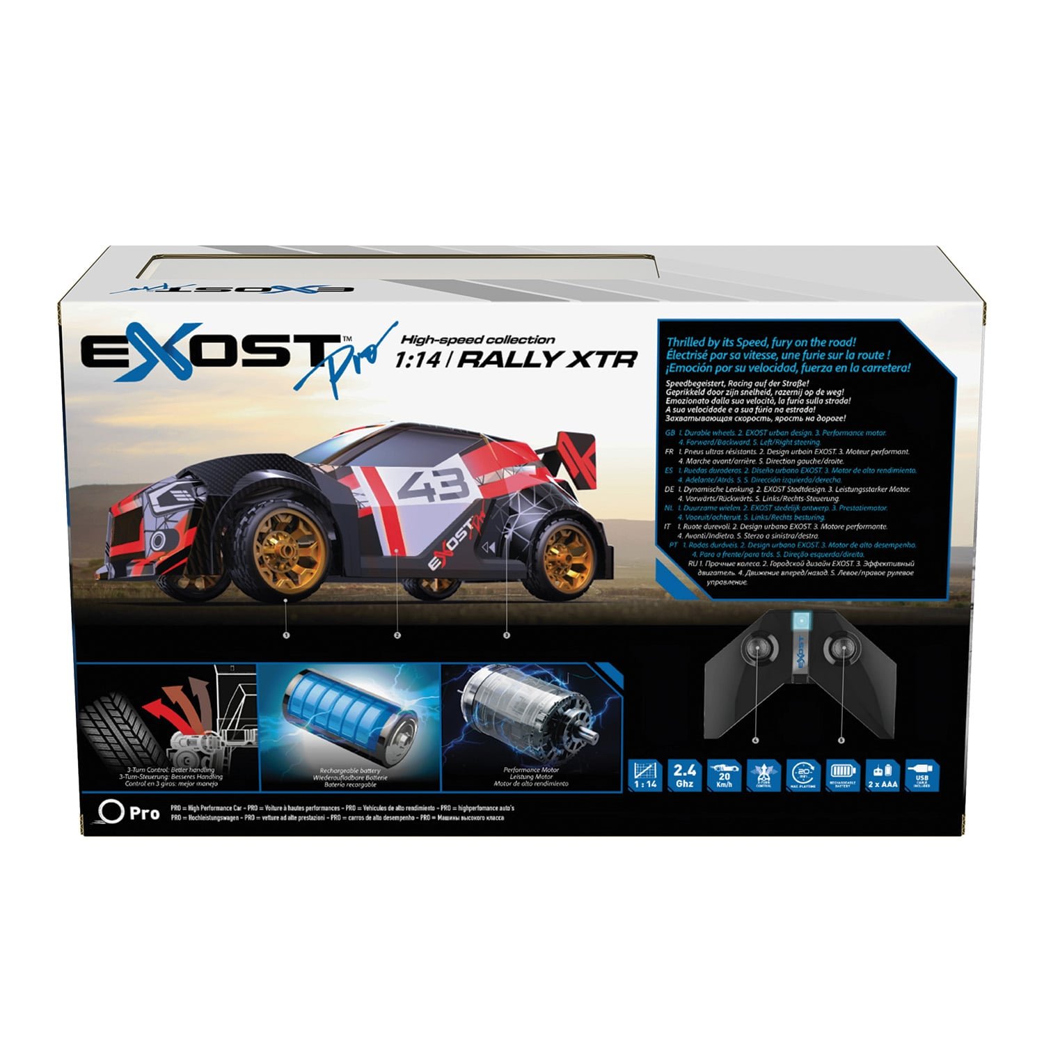 Exost Pro Rally XTR Τηλεκατευθυνόμενο αυτοκίνητο Για 8+ Ετών