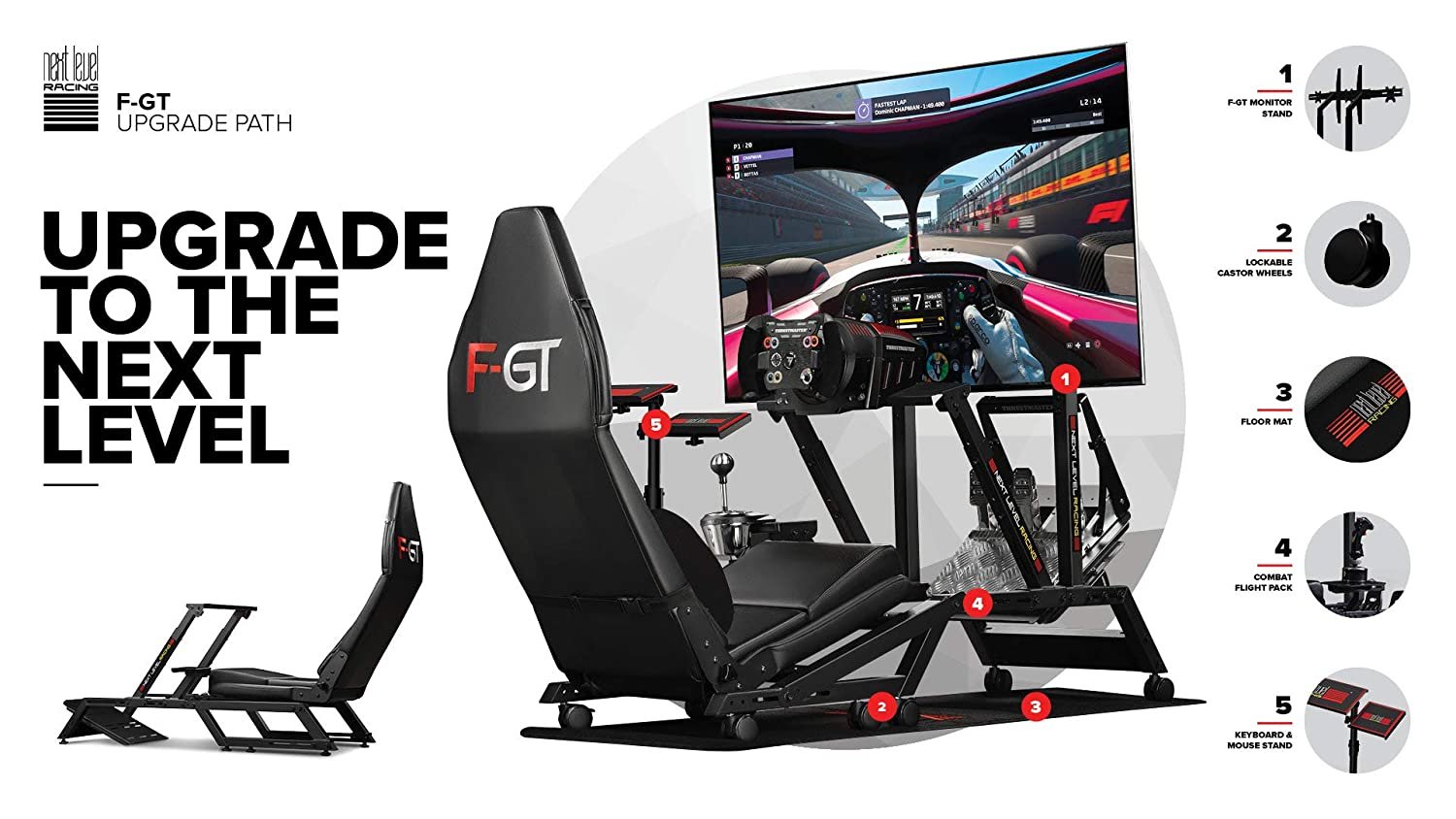 DEMO/OPEN BOX NEXT LEVEL RACING, F-GT FORMULA AND GT SIMULATOR COCKPIT - Image 4
