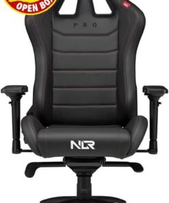DEMO/OPEN BOX NEXT LEVEL RACING, PROGAMING CHAIR BLACK LEATHER EDITION ( N L R - G 0 0 2 )